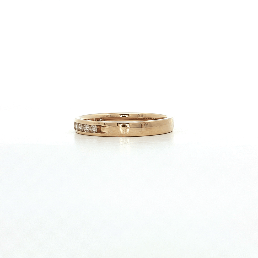 0.20 CTW Round Brilliant Cut Diamond Channel - Set Wedding Band in 14kt Yellow Gold – Jewelry Depot, Inc.