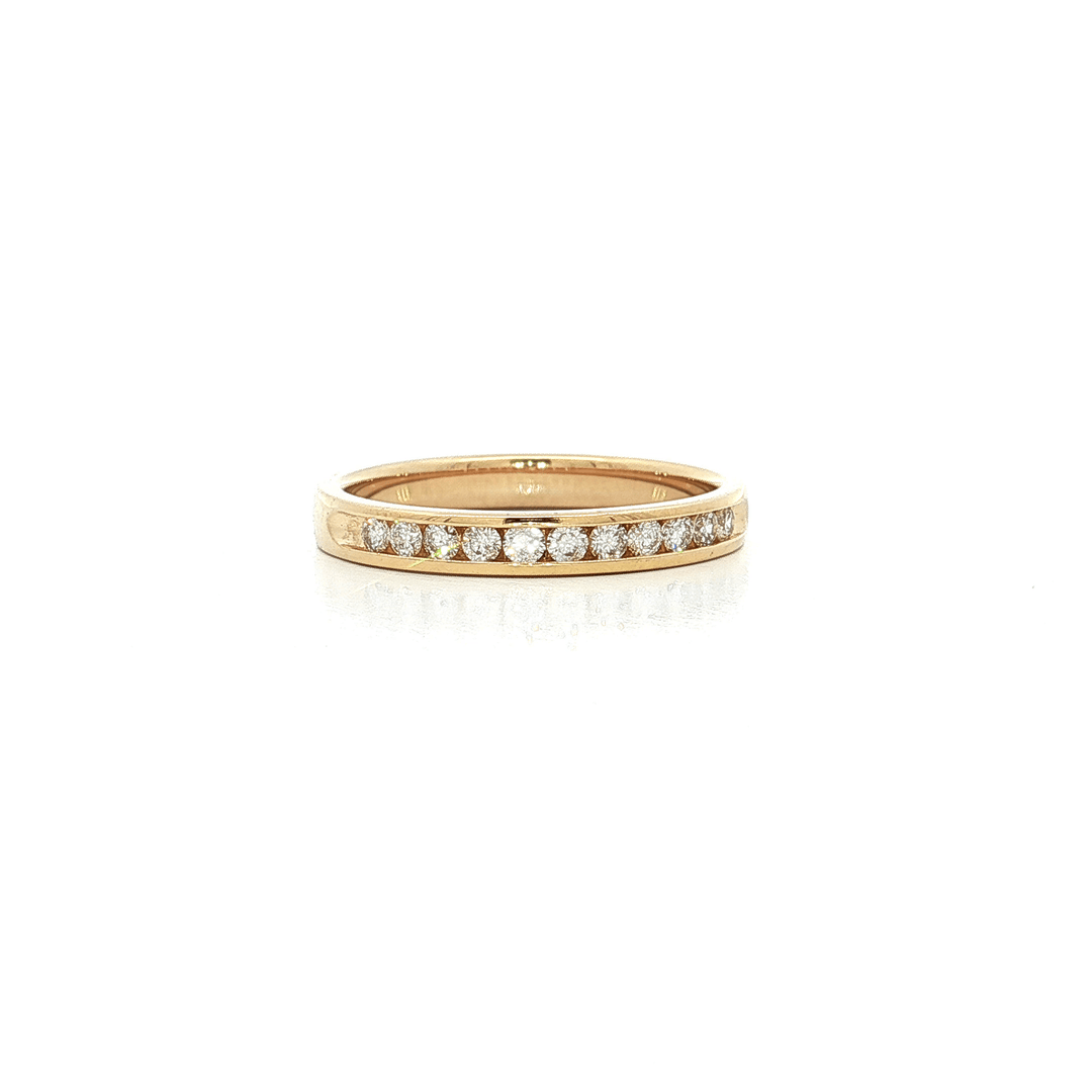0.20 CTW Natural Round Brilliant Cut Colorless Diamond Wedding Band in 14kt Yellow Gold – Jewelry Depot, Inc.