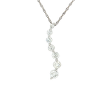 Journey Diamond Pendant Necklace (¾ ct. tw.) in 14k White Gold
