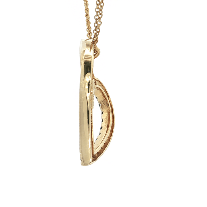 1.40 CTW AAAA Grade Sky Blue Round Brilliant Cut Topaz set in a 14kt Yellow Gold Heart Pendant Necklace – Jewelry Depot, Inc.