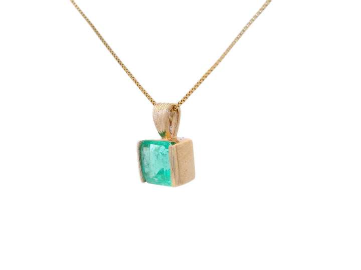 1.86 CTW Natural Emerald Pendant Necklace in 14kt Yellow Gold – Jewelry Depot, Inc.