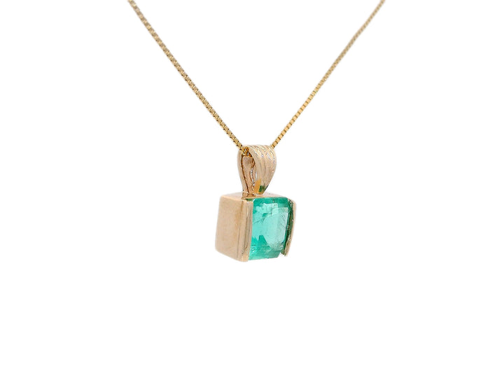 1.86 CTW Natural Emerald Pendant Necklace in 14kt Yellow Gold – Jewelry Depot, Inc.