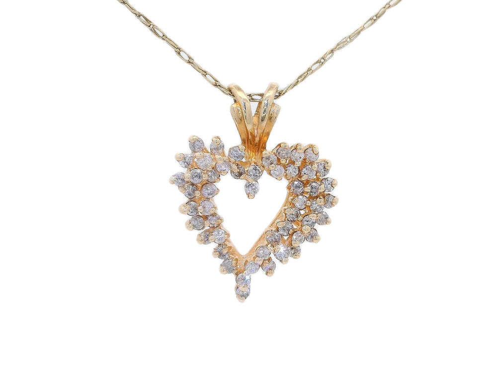 Diamond Heart Pendant (1 ct. tw.) 14k Yellow Gold