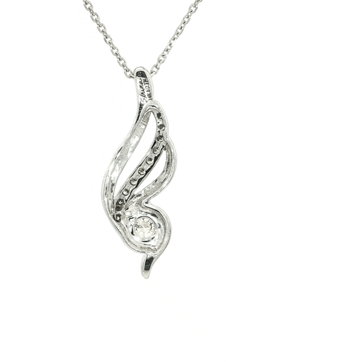 0.50 CTW Sirena Collection Round Brilliant Diamond Pendant Necklace in 14kt White Gold – Jewelry Depot, Inc.