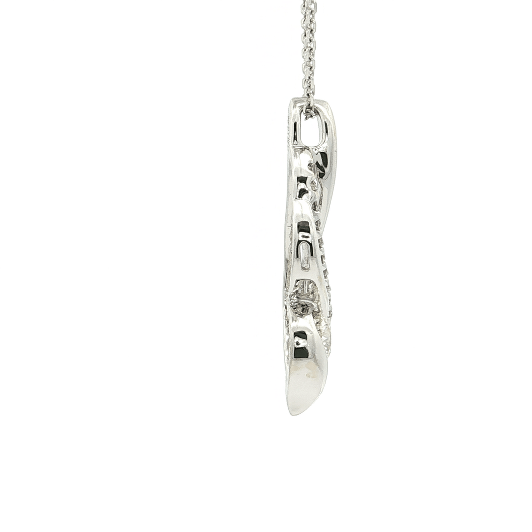 0.50 CTW Sirena Collection Round Brilliant Diamond Pendant Necklace in 14kt White Gold – Jewelry Depot, Inc.