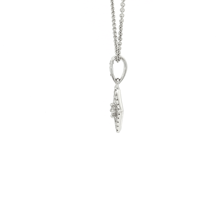 0.20 CTW Colorless Nearly Flawless Natural Diamond Pendant Necklace in 18kt White Gold – Jewelry Depot, Inc.