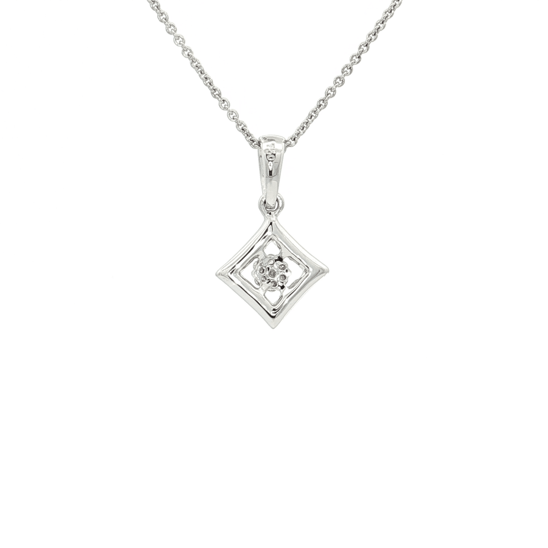 0.20 CTW Colorless Nearly Flawless Natural Diamond Pendant Necklace in 18kt White Gold – Jewelry Depot, Inc.