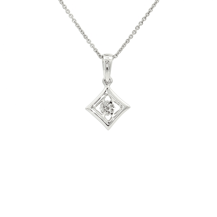 0.20 CTW Colorless Nearly Flawless Natural Diamond Pendant Necklace in 18kt White Gold – Jewelry Depot, Inc.