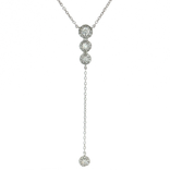 Nearly Flawless Colorless Round Brilliant Cut Diamond Necklace (½ ct. tw.) in 14k White Gold
