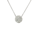 Cluster Pavé Diamond Pendant Necklace (¾ ct. tw.) in 14k White Gold