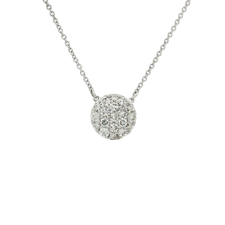 Cluster Pavé Diamond Pendant (¾ ct. tw.) in 14k White Gold
