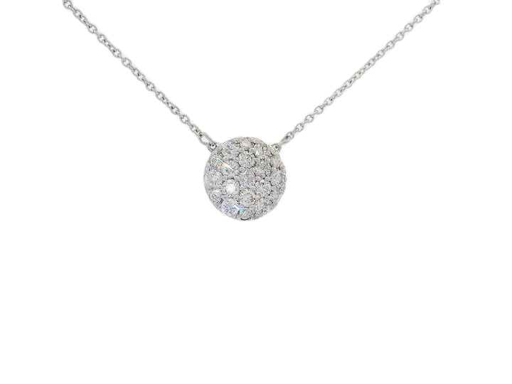 0.75 CTW Cluster Pavé Natural Diamond Pendant in 14kt White Gold – Jewelry Depot, Inc.