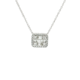 Nearly Flawless Colorless Diamond Pendant Necklace (⅗ ct. tw.) in 14k White Gold