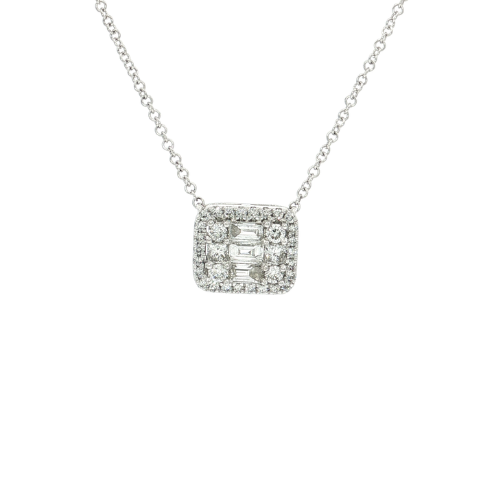 Nearly Flawless Colorless Diamond Pendant Necklace (⅗ ct. tw.) in 14k White Gold