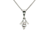 Cluster Colorless Nearly Flawless Diamond Pendant Necklace (¼ ct. tw.) in 14k White Gold