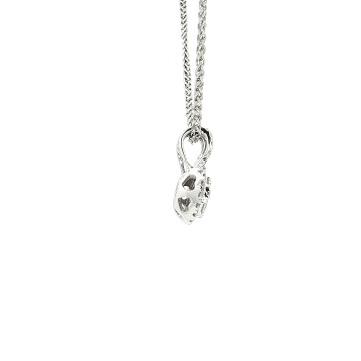 0.49 CTW Nearly Flawless & Colorless Natural Diamond Pendant Necklace in 18kt White Gold – Jewelry Depot, Inc.