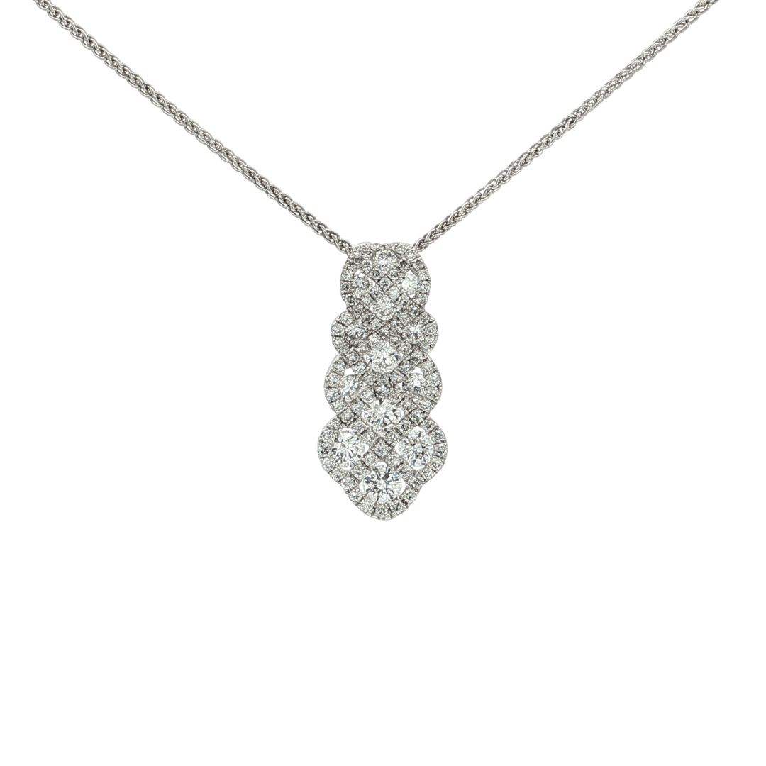2.00 CTW Colorless & Near - Flawless Natural Diamond Pendant Necklace in 18kt White Gold – Jewelry Depot, Inc.