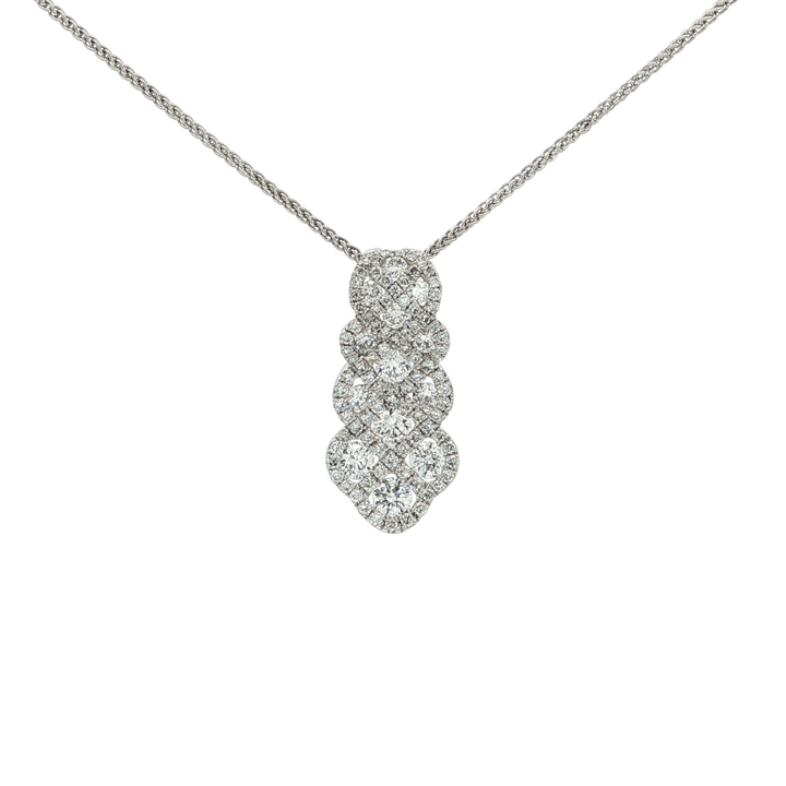 2.00 CTW Colorless & Near - Flawless Natural Diamond Pendant Necklace in 18kt White Gold – Jewelry Depot, Inc.