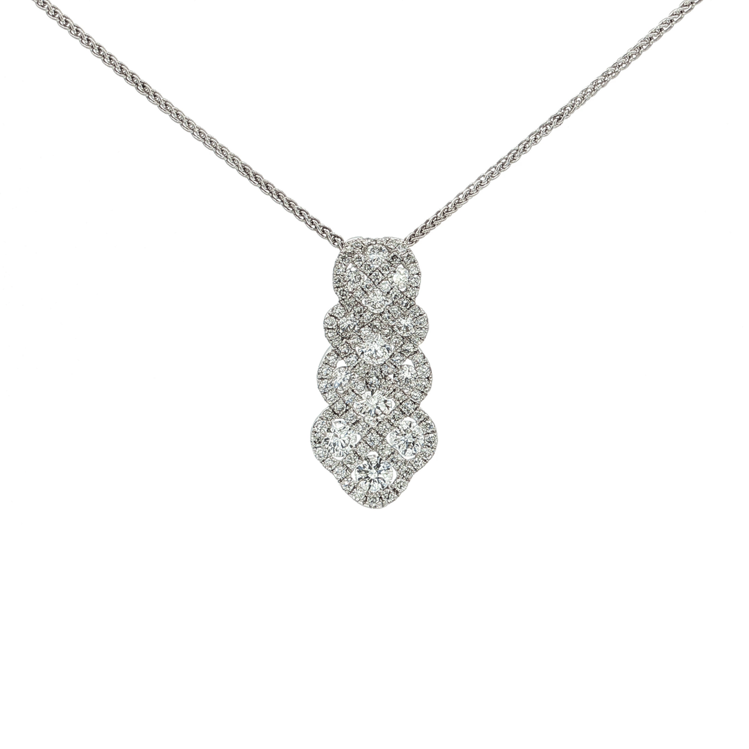 2.00 CTW Colorless & Near - Flawless Natural Diamond Pendant Necklace in 18kt White Gold – Jewelry Depot, Inc.