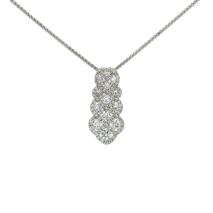 2.00 CTW Colorless & Near - Flawless Natural Diamond Pendant Necklace in 18kt White Gold – Jewelry Depot, Inc.