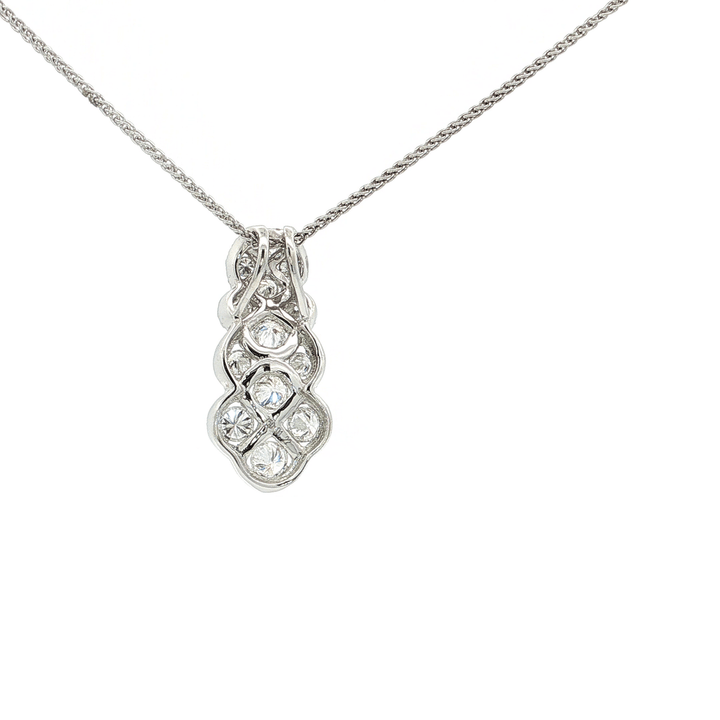 2.00 CTW Colorless & Near - Flawless Natural Diamond Pendant Necklace in 18kt White Gold – Jewelry Depot, Inc.