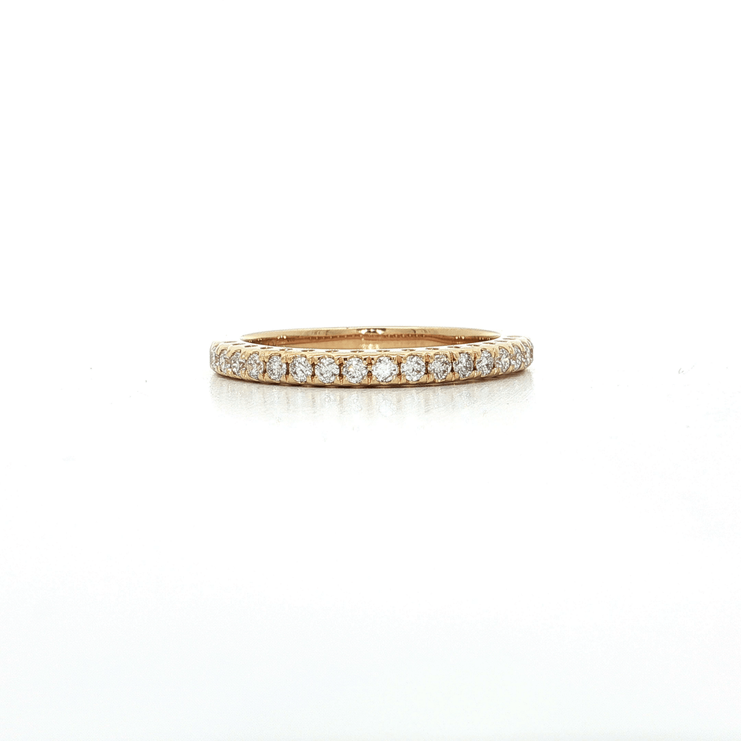 0.27 CTW Near - Colorless Round Brilliant Cut Natural Diamond Wedding Band in 14kt Yellow Gold – Jewelry Depot, Inc.