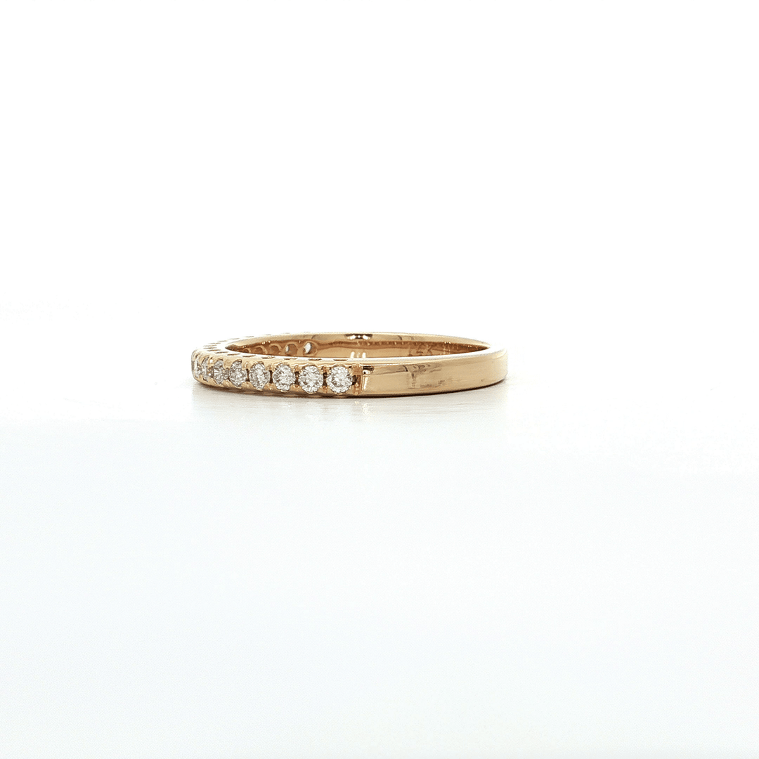 0.27 CTW Near - Colorless Round Brilliant Cut Natural Diamond Wedding Band in 14kt Yellow Gold – Jewelry Depot, Inc.