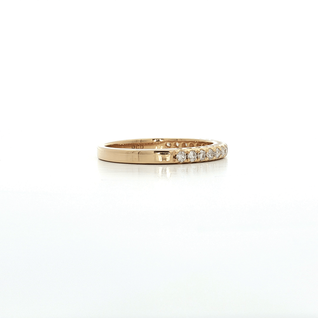 0.27 CTW Near - Colorless Round Brilliant Cut Natural Diamond Wedding Band in 14kt Yellow Gold – Jewelry Depot, Inc.