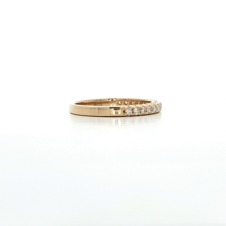 0.27 CTW Near - Colorless Round Brilliant Cut Natural Diamond Wedding Band in 14kt Yellow Gold – Jewelry Depot, Inc.