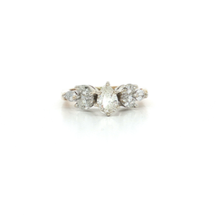 Near Colorless Pear & Marquise Cut Diamond Ring (1 ½ ct. tw.) in 14k Yellow Gold
