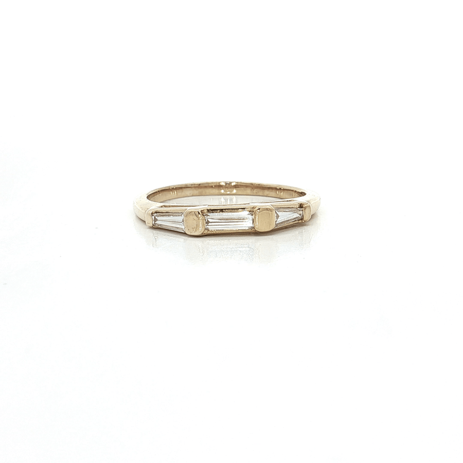 Baguette Cut Near Colorless Diamond Band (3/5 ct.) 14k Yellow Gold
