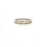 Baguette Cut Near Colorless Diamond Band (⅗ ct.) in 14k Yellow Gold