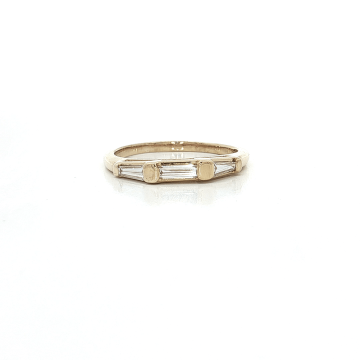 Baguette Cut Near Colorless Diamond Band (⅗ ct.) in 14k Yellow Gold