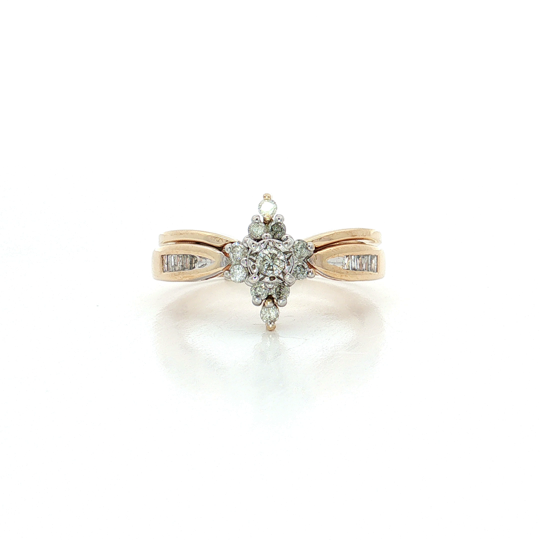Diamond Wedding Band 10k Yellow Gold