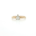 Pear Shaped Diamond Engagement Ring (½ ct.) in 14k Yellow Gold Solitaire Setting