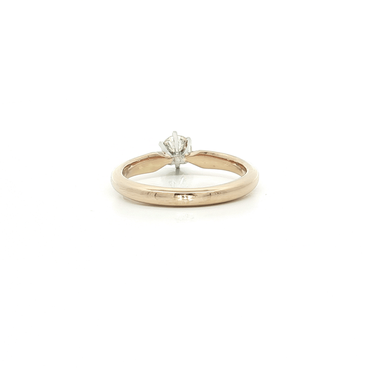 0.40 CT Natural Round Brilliant Cut Solitaire Engagement Ring in 14kt Yellow Gold – Jewelry Depot, Inc.