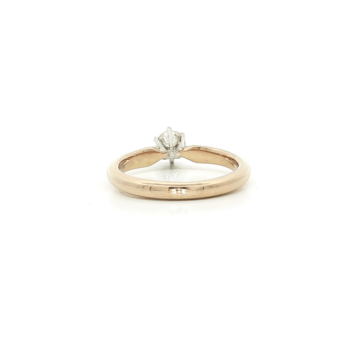 0.40 CT Natural Round Brilliant Cut Solitaire Engagement Ring in 14kt Yellow Gold – Jewelry Depot, Inc.