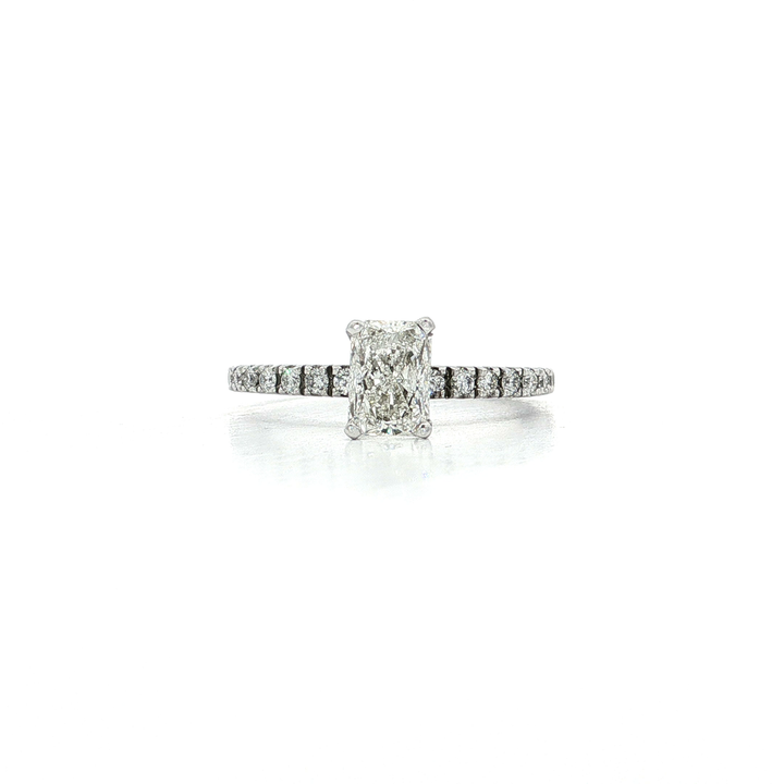 IGI Certified Radiant Cut Diamond Engagement Ring (1 ⅖ ct.) in 14k White Gold