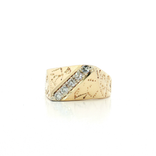 Near-Colorless Diamond Cigar Band Ring (¼ ct. tw.) in 14k Yellow Gold