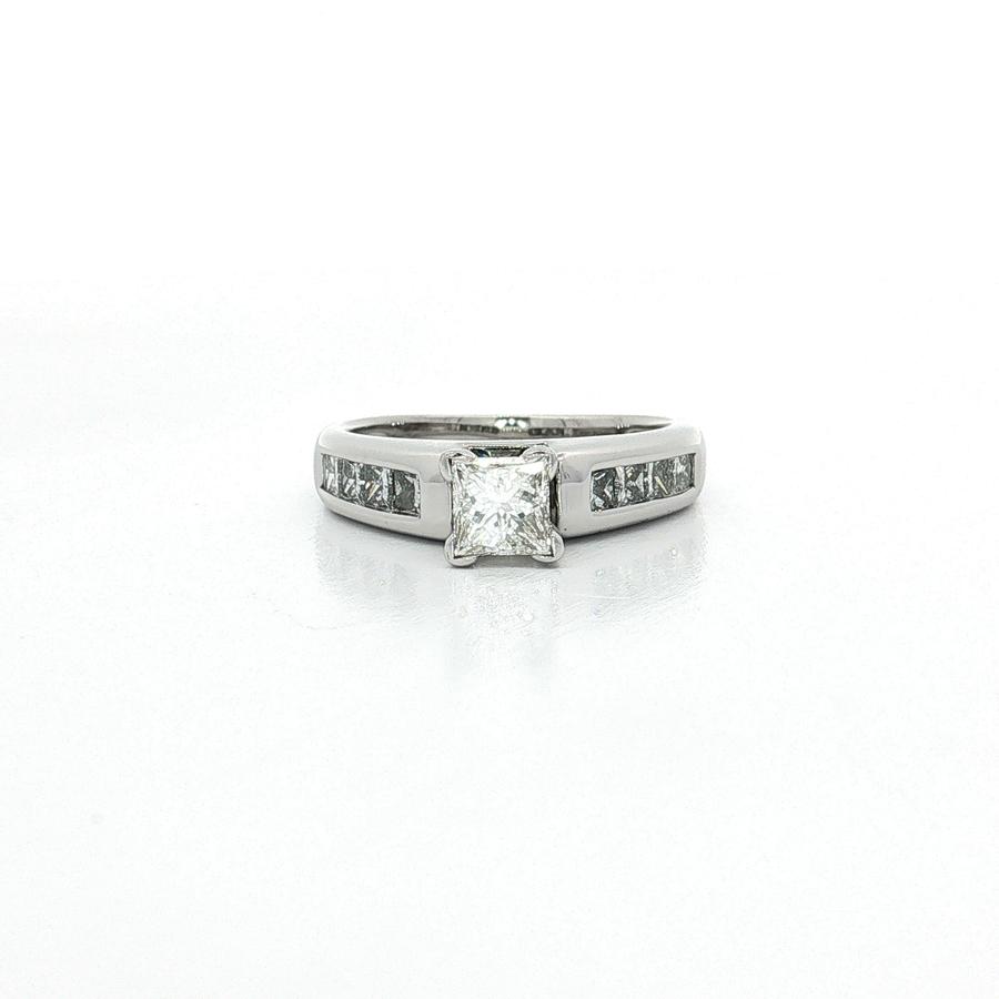Princess Cut Diamond Engagement Ring (1 1/4 ct. tw.) 14k White Gold