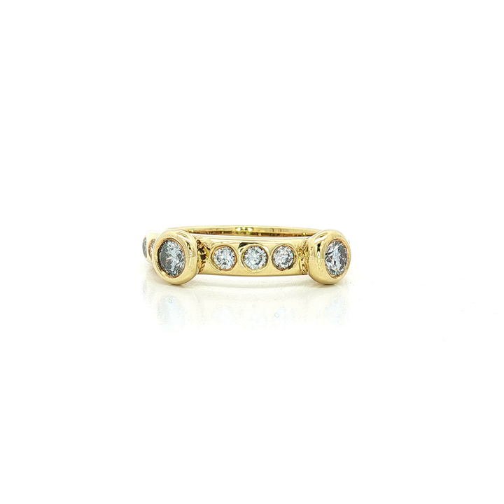 Stackable Nearly Flawless Colorless Diamond Ring (⅔ ct.) in 18k Yellow Gold