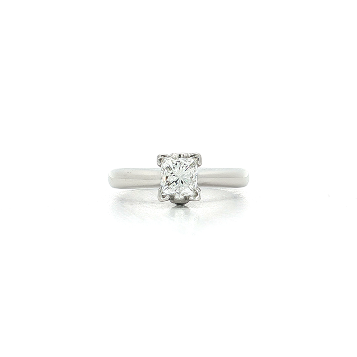 Princess Cut Diamond Solitaire Ring (¾ ct.) in Platinum & 18k Yellow Gold