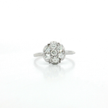 Flower Cluster Near-Colorless Diamond Ring (¾ ct. tw.) in 14k White Gold