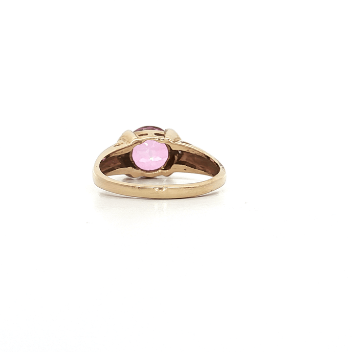2.30 CTW AAAA Grade Deep Pink Natural Spinel & Diamond Ring in 10kt Yellow Gold – Jewelry Depot, Inc.