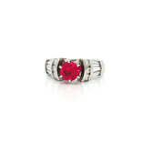 Vivid Vintage Ruby Colorless Nearly Flawless Channel-Set Diamond Ring (1 ⅞ ct. tw.) in 14k White Gold