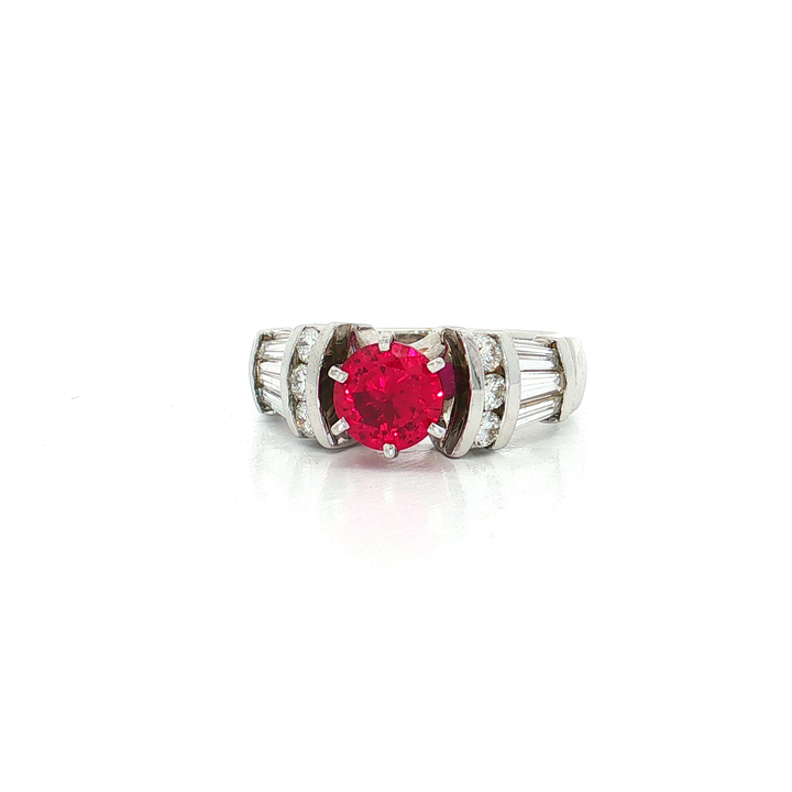 Vivid Vintage Ruby Colorless Nearly Flawless Channel-Set Diamond Ring (1 ⅞ ct. tw.) in 14k White Gold