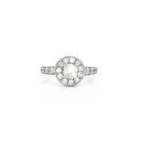 Halo Colorless Near-Flawless Diamond Ring (1 ⅛ ct. tw.) in 18k White Gold