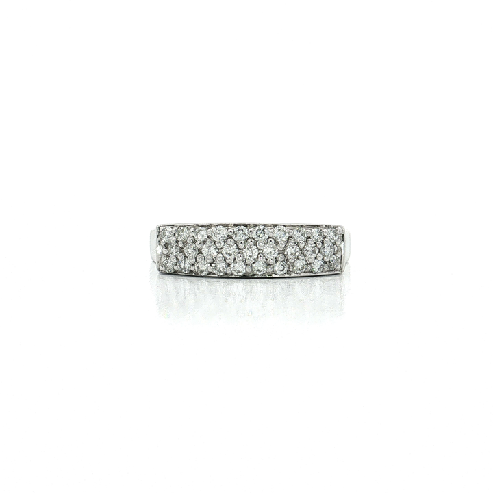 Pavé Colorless Nearly Flawless Diamond Ring (¾ ct. tw.) in 14k White Gold