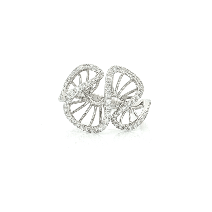 Round Brilliant Cut Colorless Diamond Ring (⅗ ct.) in 14k White Gold