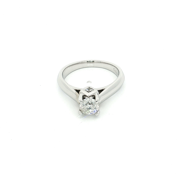 Peekaboo Colorless Diamond Engagement Ring (1 ⅖ ct. tw.) in 14k White Gold